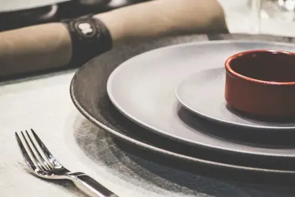 Table setting close up