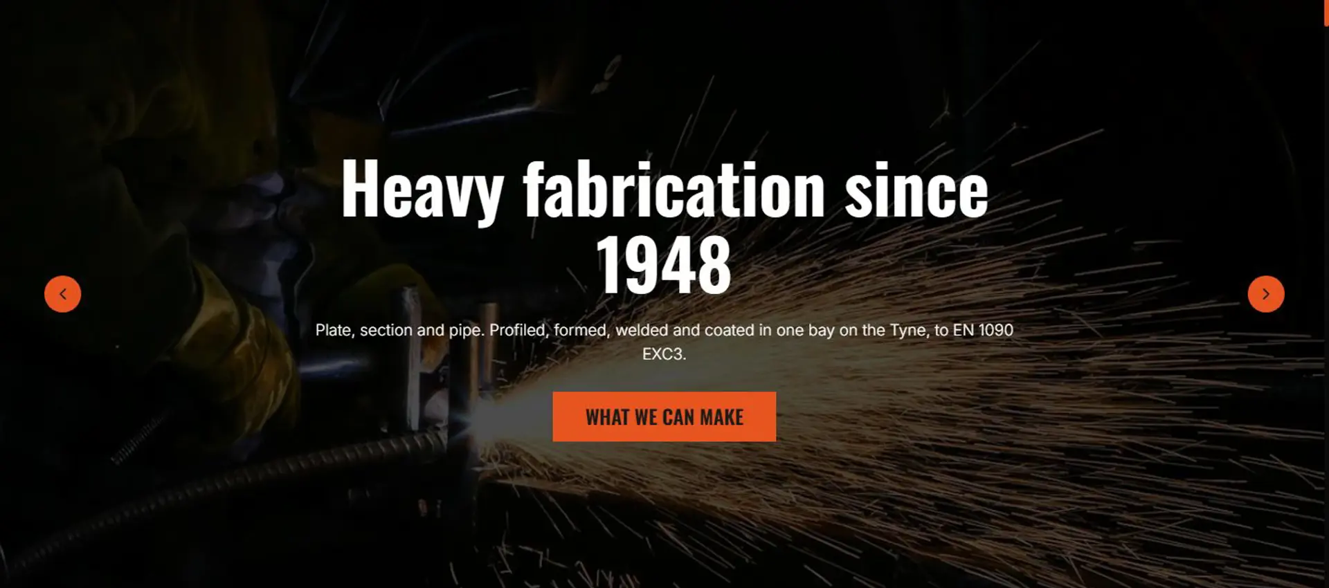 The Northgate Foundry template, seen at the top of its home page