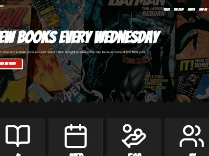 The Halftone Press template, seen at the top of its home page